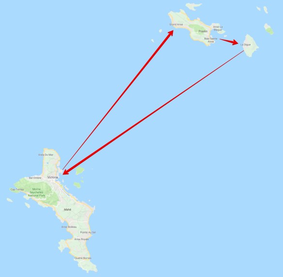 Seychellen - Route